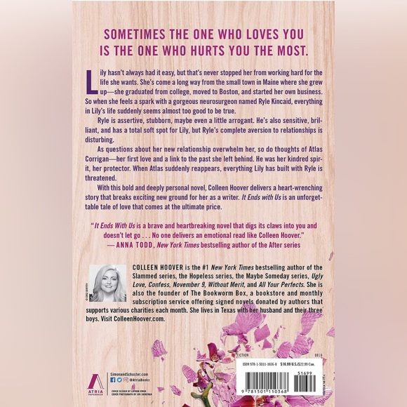 It Ends With Us book by Colleen Hoover - Picture 2 of 2